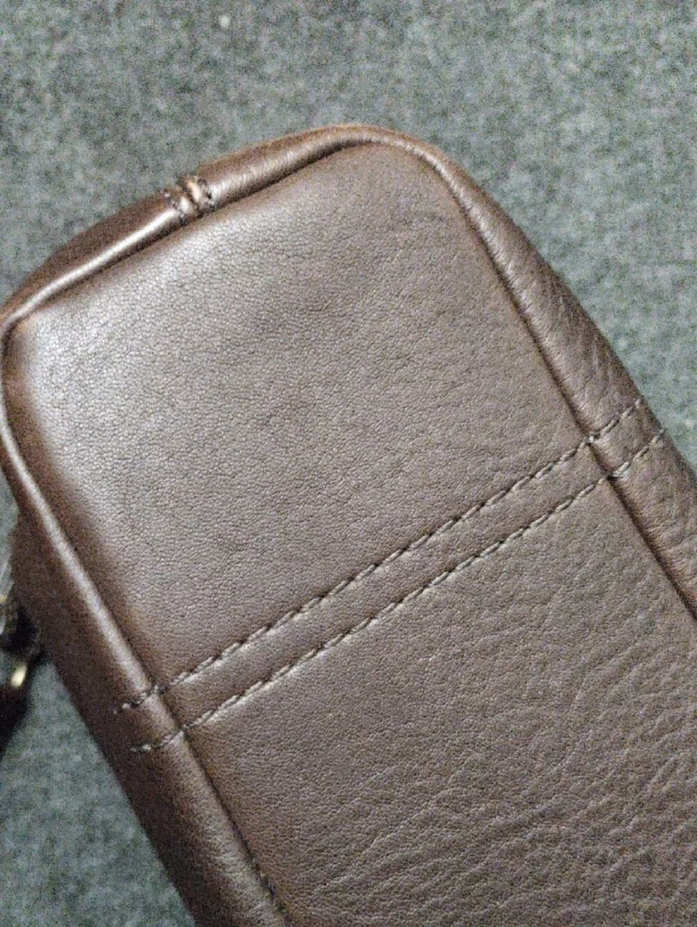 Coach Brown Pebbled Leather Shoulder Bag #10947